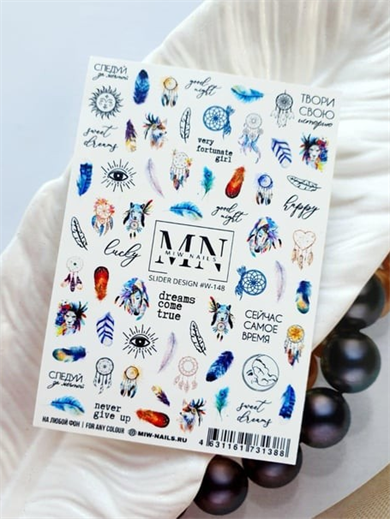 Nail Art Slider Stiker – Yabani Çiçekler W148