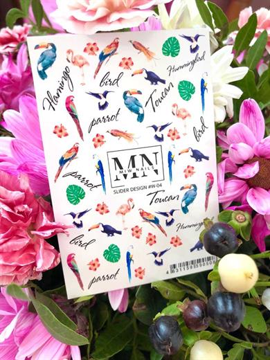 Nail Art Slider Stiker – Kiraz Çiçeği W04