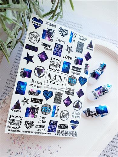 Nail Art Slider Stiker – Karma Botanik W153