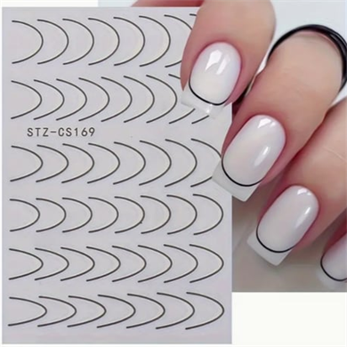 Nail Art Metal Folyo Stiker – Metal Folyo Siyah STZ-CS169