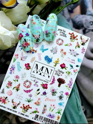 Nail Art Slider Stiker – Mandala Çiçek W65