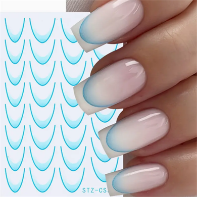Nail Art Metal Folyo Stiker – Metal Folyo Geometrik STZ-CS306
