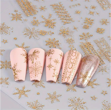 Nail Art Fantezi Slider Stiker – Gökkuşağı ve Pastel F-1001