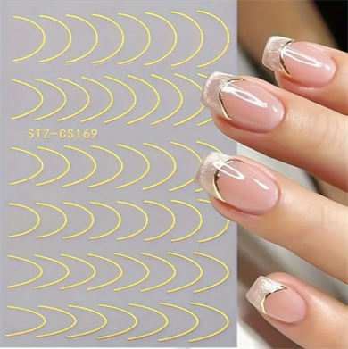 Nail Art Metal Folyo Stiker – Metal Folyo Altın STZ-CS1692