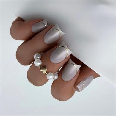 Nail Art Metal Folyo Stiker – Metal Folyo Altın STZ-CS1692