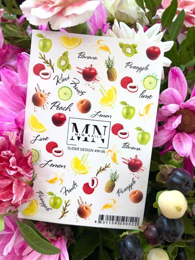 Nail Art Slider Stiker – Botanik Yapraklar W06