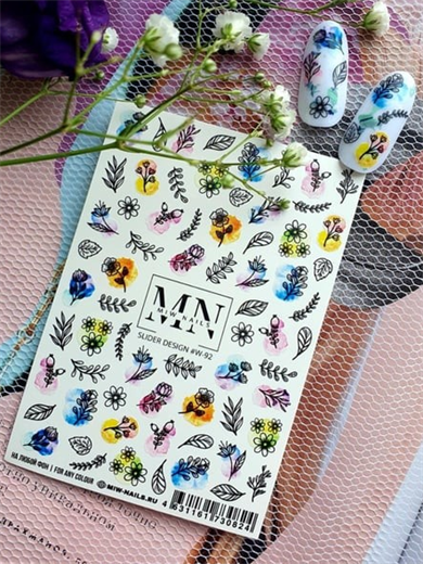 Nail Art Slider Stiker – Astroloji Sembolleri W92