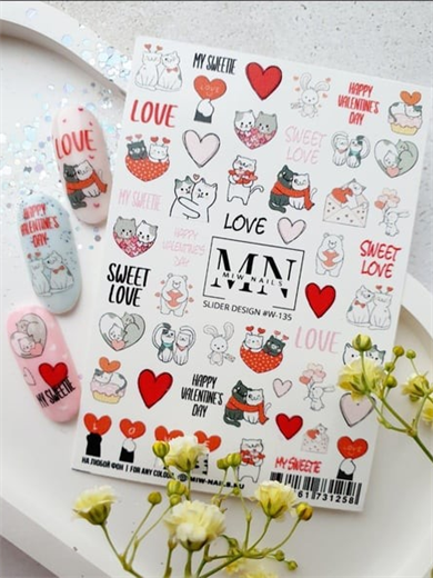 Nail Art Slider Stiker – Yaz Koleksiyonu W135