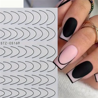 Nail Art Metal Folyo Stiker – Metal Folyo Siyah STZ-CS169