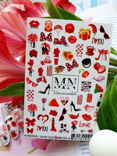 Nail Art Slider Stiker – Minimal Çizgiler W70