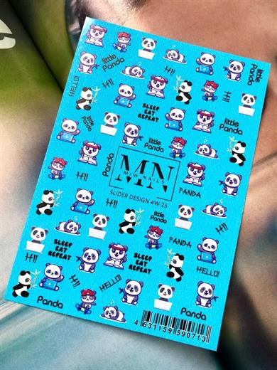 Nail Art Slider Stiker – Kalpler ve Aşk W25