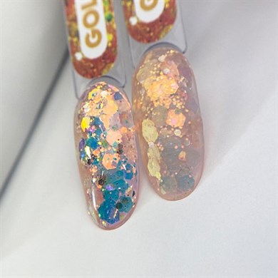 Nail Art Tasarım Jel GEL KOREAN Gold 5 gr Altın Nail Art Jeli