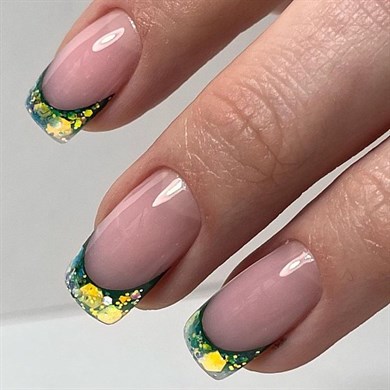 Nail Art Tasarım Jel GEL KOREAN Green 5 gr Yeşil Nail Art Jeli