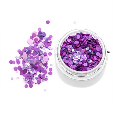 Nail Art Kamifubuki Mix KMF10 - Lila Mor Konfeti Pul 5 gr