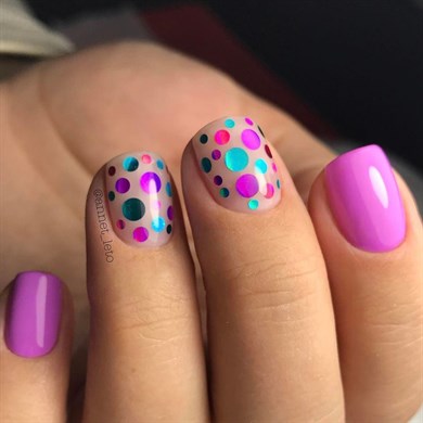 Nail Art Kamifubuki Mix KMF11 - Turuncu Mor Konfeti Pul 5 gr