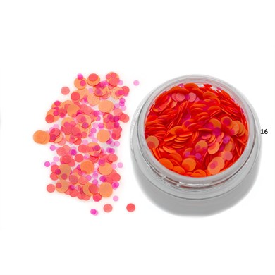 Nail Art Kamifubuki Kırmızı Turuncu Mix Konfeti Pul 5 gr – KMF16