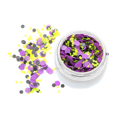 Nail Art Kamifubuki Mor Sarı Mix Konfeti Pul 5 gr – KMF23