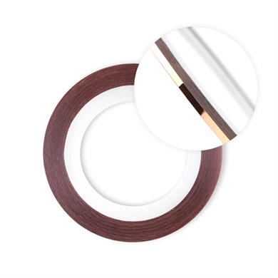 Nail Art Yapışkan Şerit 1 Metre Bronz Geniş 3mm – Tırnak Dekorasyon Bandı