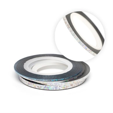 Nail Art Yapışkan Şerit 1 Metre Holografik İnce 1mm – Tırnak Dekorasyon Bandı