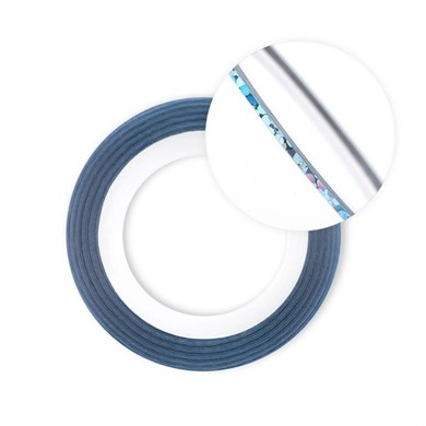 Nail Art Yapışkan Şerit 1 Metre Mavi Holografik İnce A – Tırnak Dekorasyon Bandı