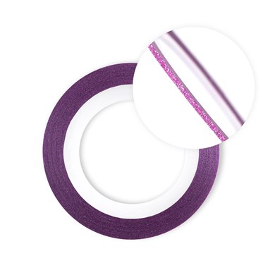 Nail Art Yapışkan Şerit 1 Metre Simli Pembe İnce 1mm – Tırnak Dekorasyon Bandı