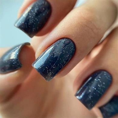 Patrisa Nail TPO FREE Phantom Simli Koyu Antrasit oje № 591 - 8 ml