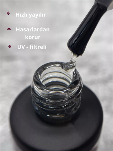 Şeffaf Top Gel Coat No wipe 8 ml TPO FREE