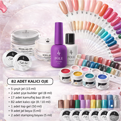 BÜYÜK FIRSAT SETİ • 82 Oje + 5 Jel + 13 Kamuflaj Baz