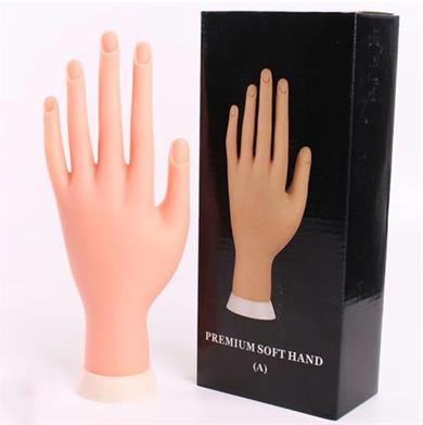 Protez Tırnak ve Kalıcı Oje Eğitim El Mankeni - Nail Art Uygulama Eğitim Eli