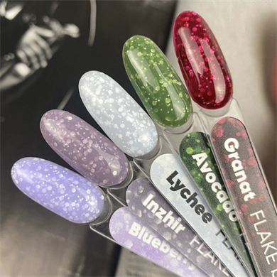 Rubber Kamuflaj Renkli Base -  Flake Lychee -Tpo Free Kamuflaj Baz, 8 ml