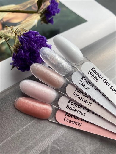 Patrisa Nail Soffit Ballerina Kombi Jel - Simli Açık Pembe Kombi Jel