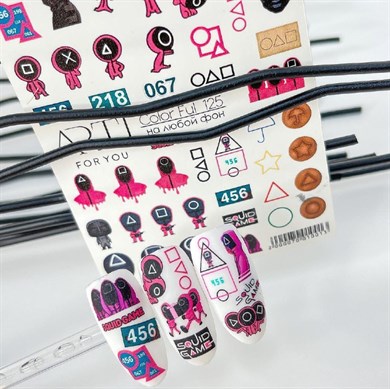 Stiker Arti Color Ful 125 Squid Games