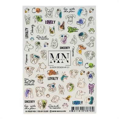 Nail Art Fantezi Slider Stiker – Kalp ve Romantik F51