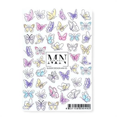 Nail Art Slider Stiker – Gül Bahçesi W03