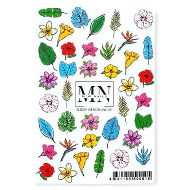 Nail Art Slider Stiker – Papatya Tarlası W05