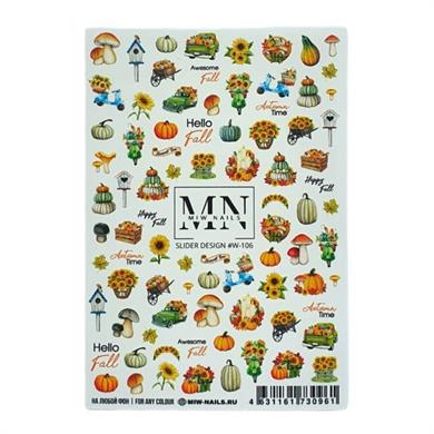 Nail Art Slider Stiker – Kristal Çiçek W106