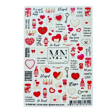 Nail Art Slider Stiker – Kaktüs ve Sukulent W141