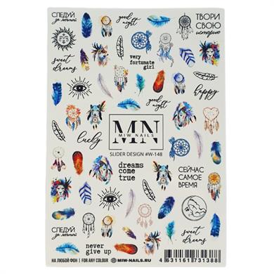 Nail Art Slider Stiker – Yabani Çiçekler W148