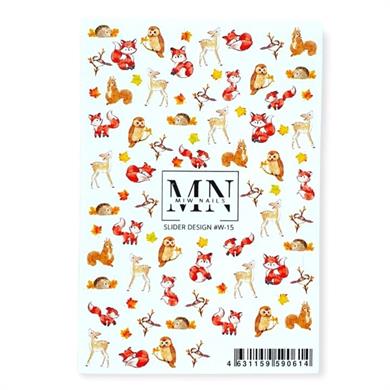 Nail Art Slider Stiker – Geometrik Mermer W15