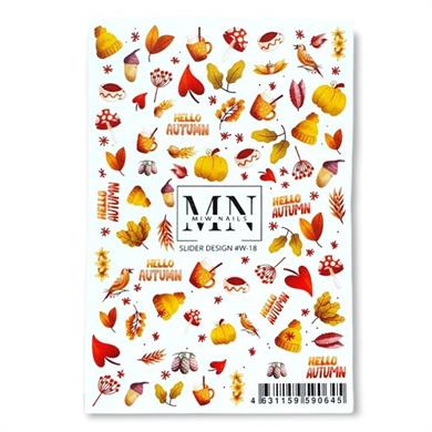 Nail Art Slider Stiker – Minimal Üçgenler W18