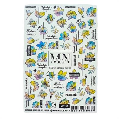 Nail Art Slider Stiker – Kadın Figürleri W98
