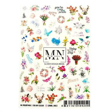 Nail Art Slider Stiker – Mandala Çiçek W65