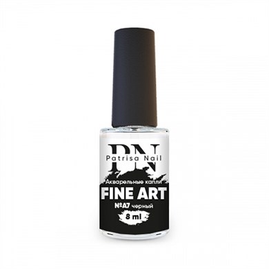 Sulu Boya Fine Art A7 Akvarel Damla Siyah 8 ml Nail Art Tasarım Boyası