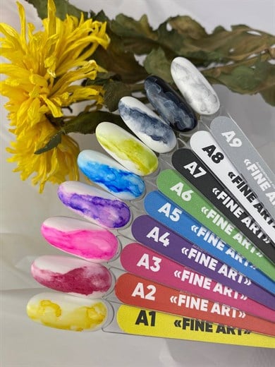 Sulu Boya Fine Art A7 Akvarel Damla Siyah 8 ml Nail Art Tasarım Boyası