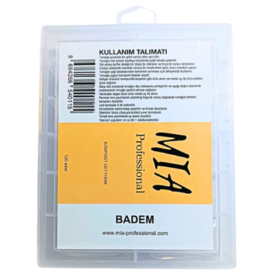 Üst Badem Form 120 Adet - Poly Gel ve Jel İçin Dual Form