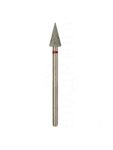 Elmas Konik Frez Ucu Kırmızı Bant (Yumuşak - Kırmızı) 0,50mm