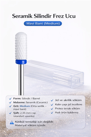 Seramik Freze başlık (mavi - Sert) Mikrofon adet fiyatı