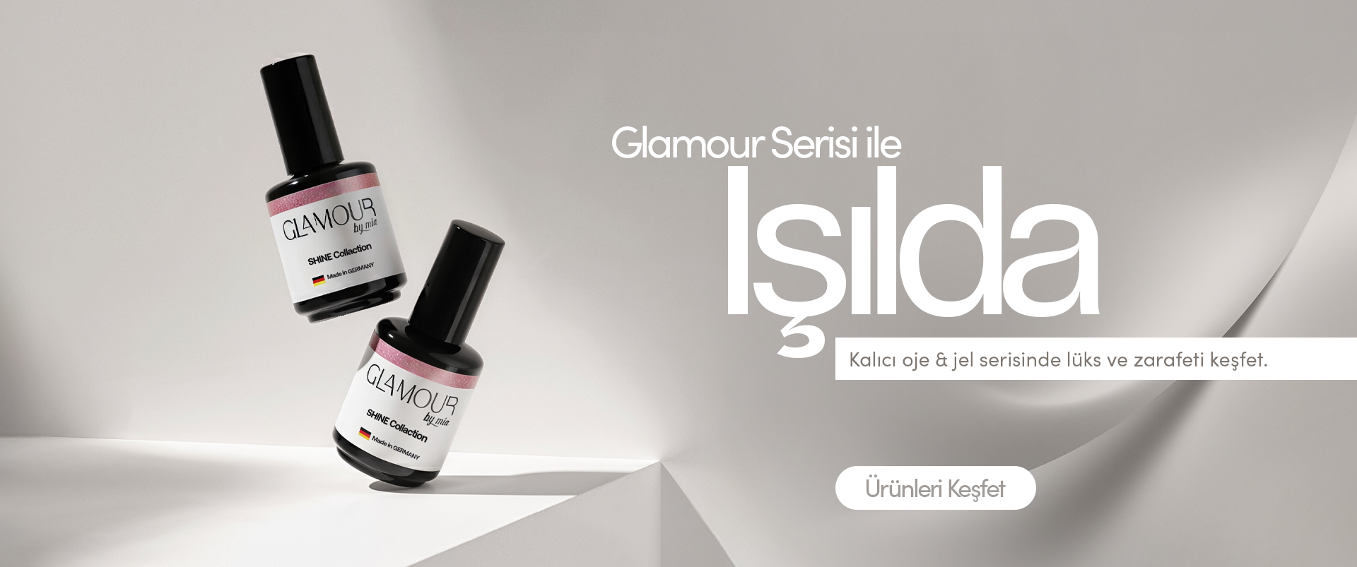 Ultra Parlak Glamour by Mia Kalıcı Oje Koleksiyonu - Çizilmeyen ve Sararmayan Top Coat Etkisi