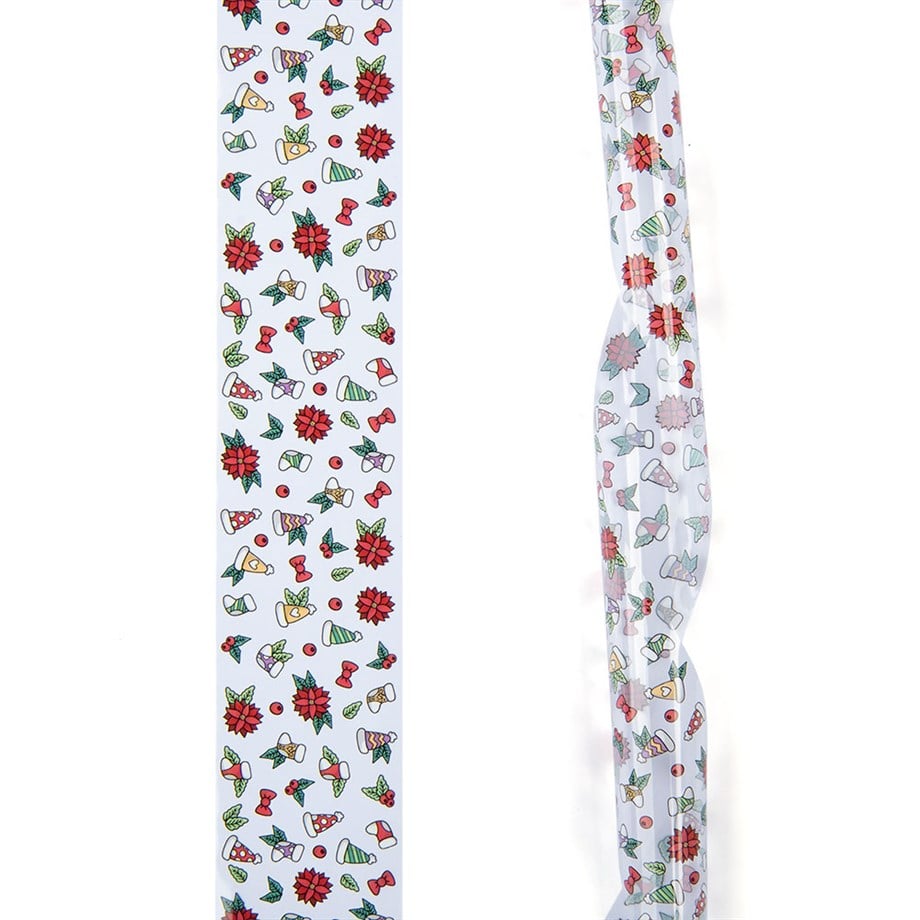 Folyo tırnak tasarım 1metre Yılbaşı 08