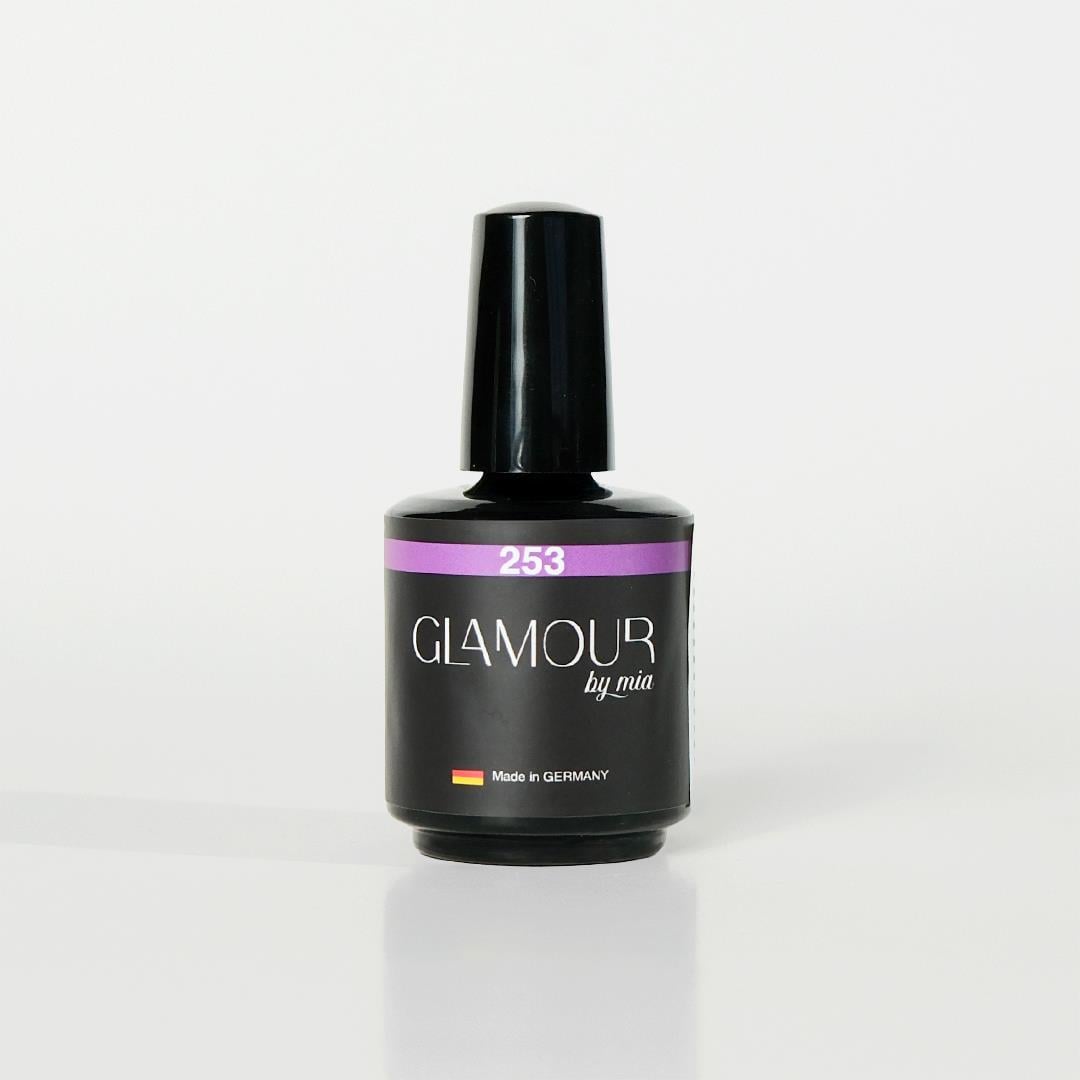 Glamour by MiaCanlı Renk Kalıcı Oje ÇeşitleriGlamour Mor Rengi  Kalıcı Oje 253 TPO FREE